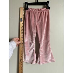 2t Pink Velvet Bell Bottoms